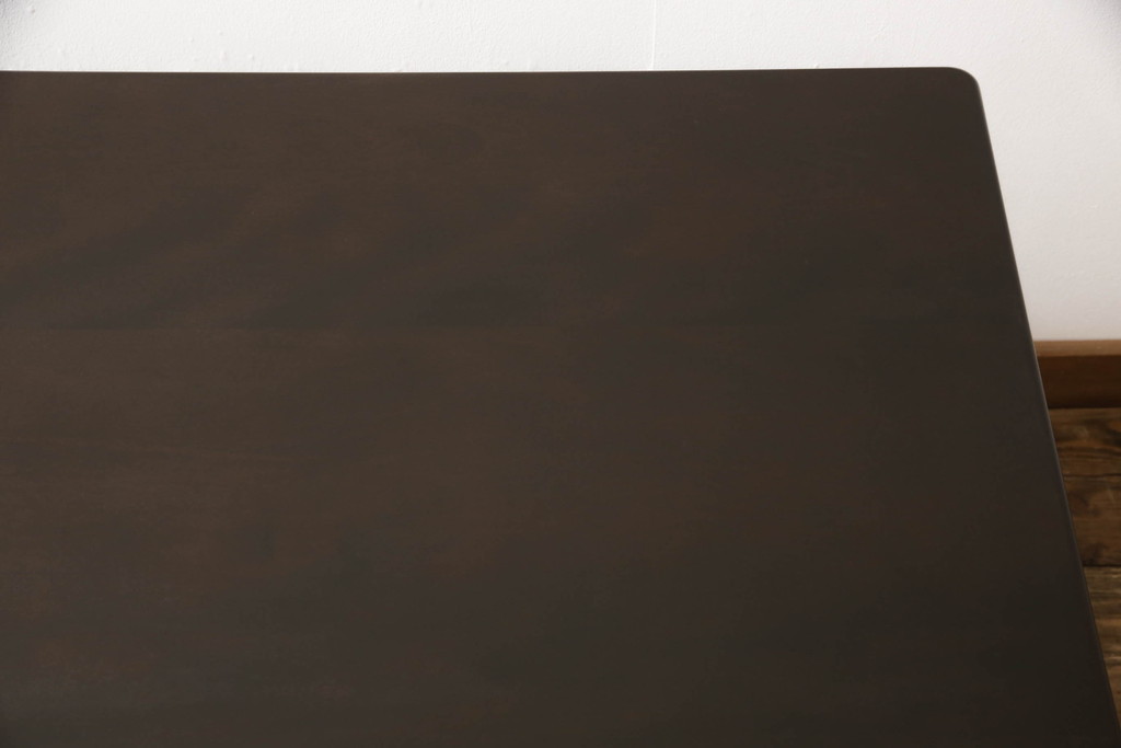 中古　美品　松本民芸家具　LT型食卓　洗練されたモダンな佇まいが魅力のダイニングテーブル(6人掛け、4人掛け、食卓)(定価約61万円)(R-059749)