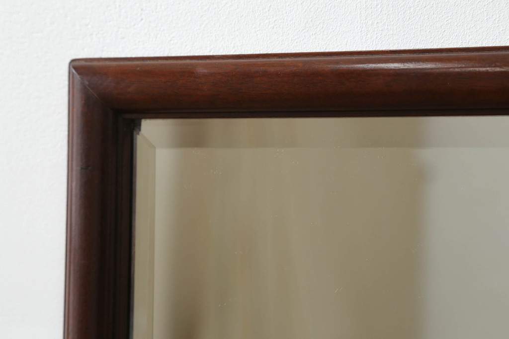 中古　美品　松本民芸家具　クラシカルな雰囲気漂う上品なウォールミラー(姿見、壁掛け鏡)(R-059312)