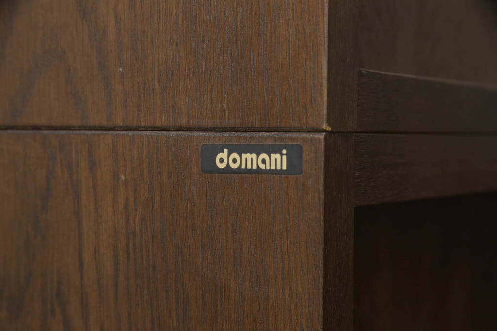 中古　カリモク家具(karimoku)　domani(ドマーニ)　ヒッコリーブラウンが落ち着きのある空間を演出するワードローブ(洋服タンス、引き出し、チェスト、キャビネット)(R-061235)