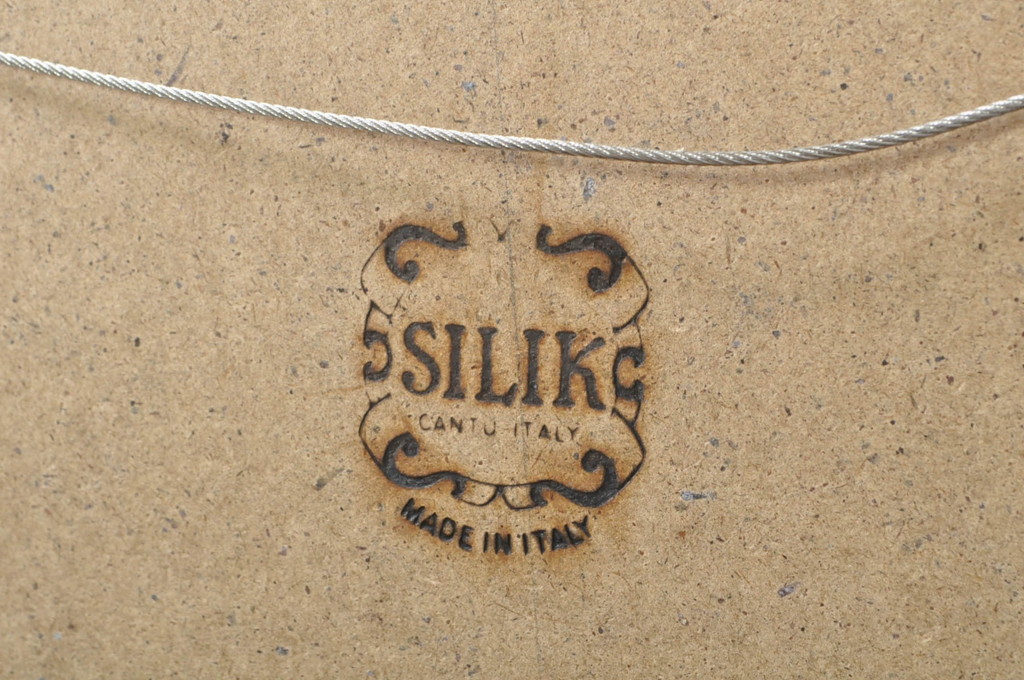 中古　イタリア　SILIK(シリック)　ロココ調　上品な雰囲気のウォールミラー(壁掛け鏡、店舗什器)(R-078265)
