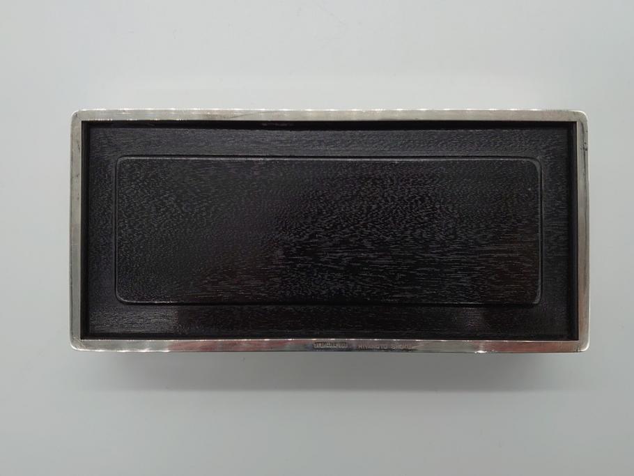 スターリング950　シンプルでスタイリッシュなシガレットケース　小箱　小物入れ(宮本商行)(R-060753)