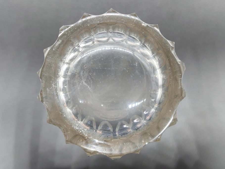 アンティーク和ガラス　コレクターさんから譲ってもらった100年前のビールグラス4点(ユニオン　アサヒ　キリン　戦前　コップ)(R-060641)