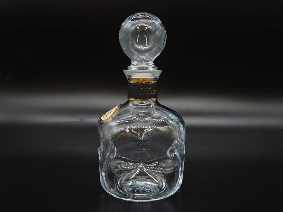 軽井沢　KARUIZAWA　貯蔵17年　モルトウイスキー(MALT WHISKY)　空瓶　高級感漂うデキャンタ(空ボトル、空き瓶、デカンタ、ガラス、硝子、酒器、飾りボトル、ディスプレイ、外箱付き)(R-079818)