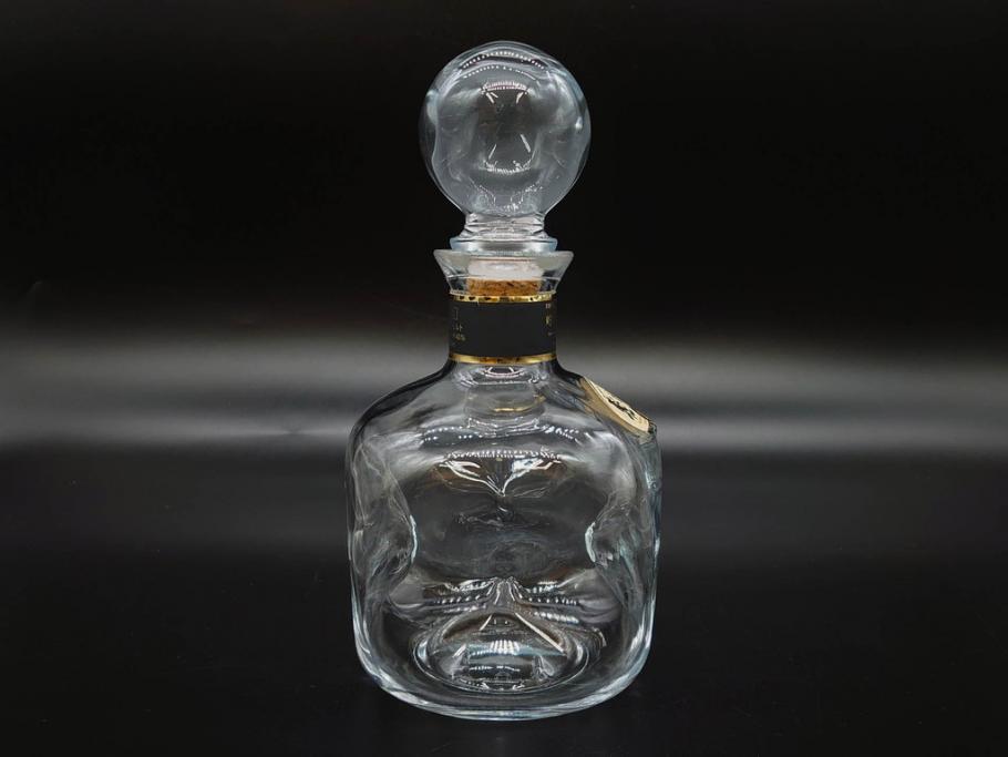 軽井沢　KARUIZAWA　貯蔵17年　モルトウイスキー(MALT WHISKY)　空瓶　高級感漂うデキャンタ(空ボトル、空き瓶、デカンタ、ガラス、硝子、酒器、飾りボトル、ディスプレイ、外箱付き)(R-079818)