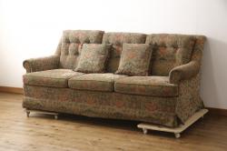 中古　美品　DREXEL HERITAGE(ドレクセルヘリテイジ)　 Upholstery(アップホルスタリー)　エレガントな佇まいのラウンジチェア(一人掛けソファ、1P、アームソファ)(定価約59万円)(R-053324)