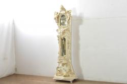 中古　美品!!　イタリア製　ブランド家具　豪華な装飾が魅力のロココ調ホールクロック(時計台、振り子時計、大型、ディスプレイ)(定価約240万円)(R-078088)
