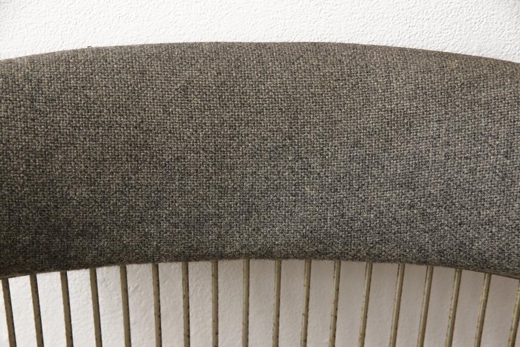 希少!　名作ビンテージ　Knoll(ノル)社製　ウォーレン・プラットナー　シンプルモダンなサイドチェア2脚セット(ワイヤーチェア、ラウンジチェア)(R-053728)