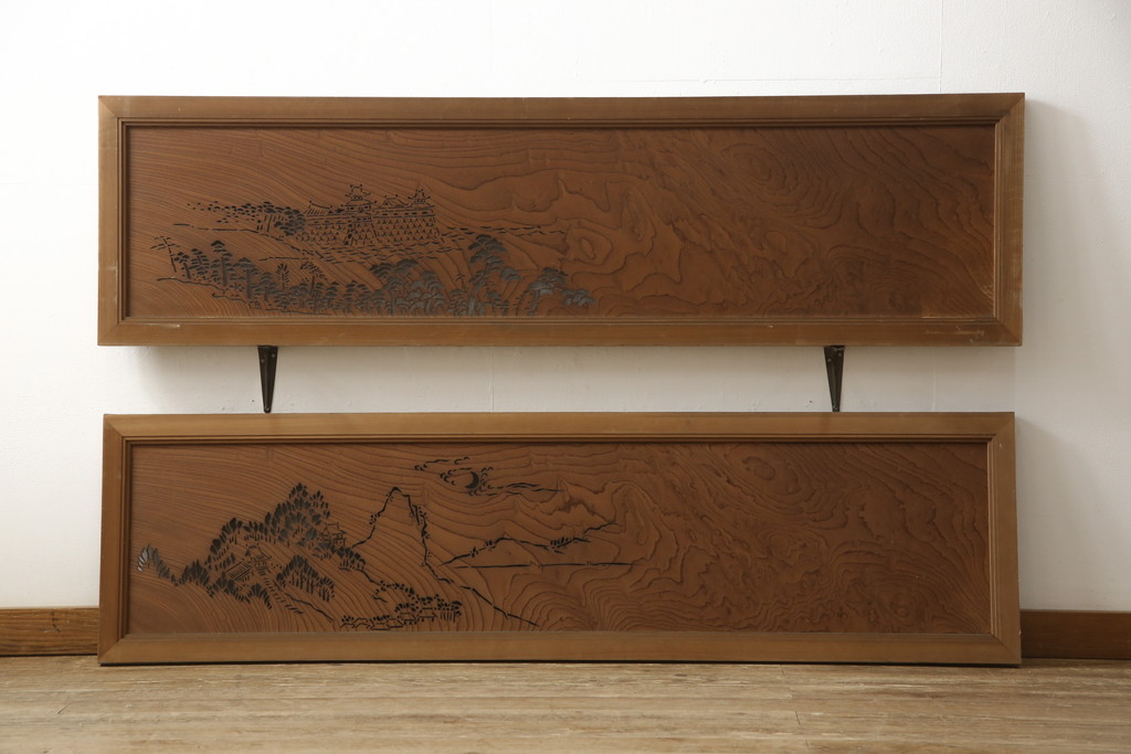 ケヤキ 高脚の花台・展示台 HK-a-02117 / 欅 無垢材 陳列台 展示台