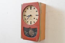 アンティーク雑貨　ソビエト製(ロシア)(USSR)　優美なビンテージ置時計(目ざまし時計、枕時計)