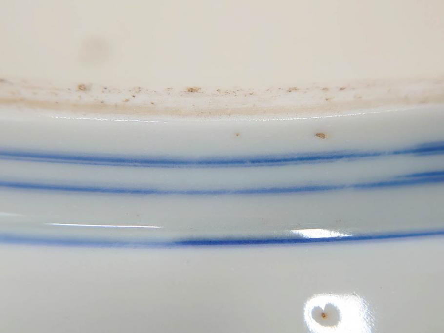 瀬戸染付祥瑞捻文鉢 川本半助 d15.0cm Seto Blue and White