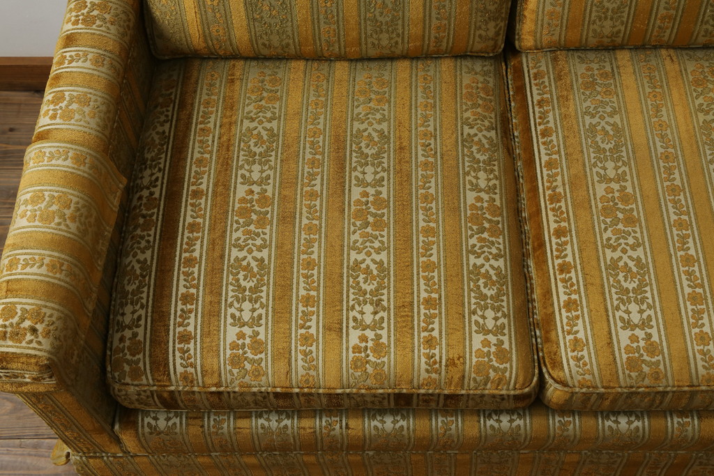中古　DREXEL HERITAGE(ドレクセルヘリテイジ)　Upholstery(アップホルスタリー)　ホテルのようなラグジュアリーな空間演出が叶う3人掛けソファ(アームソファ、3Pソファ、三人掛け)(R-065959)