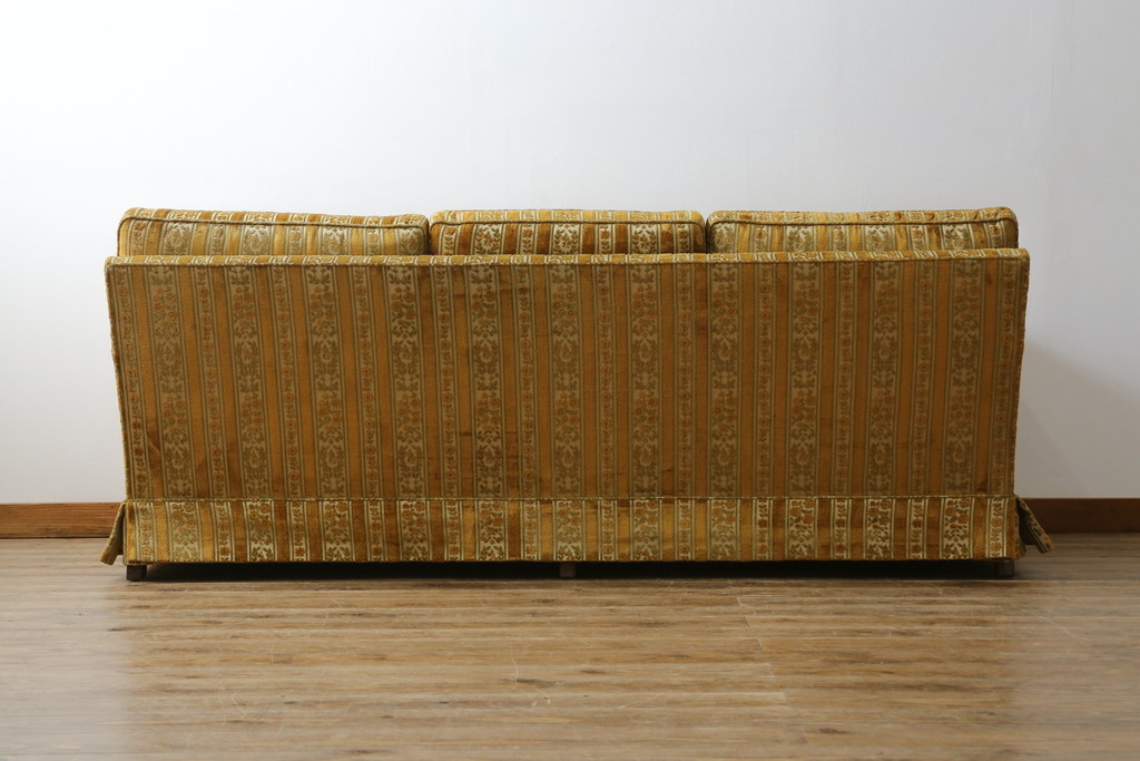 中古　DREXEL HERITAGE(ドレクセルヘリテイジ)　Upholstery(アップホルスタリー)　ホテルのようなラグジュアリーな空間演出が叶う3人掛けソファ(アームソファ、3Pソファ、三人掛け)(R-065959)