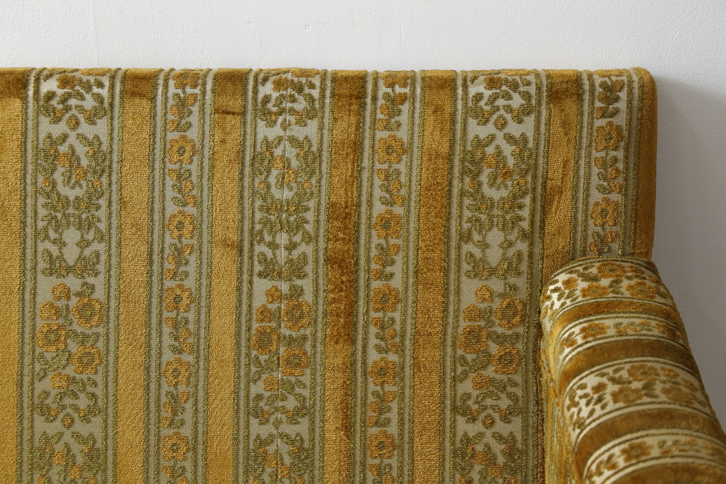 中古　DREXEL HERITAGE(ドレクセルヘリテイジ)　Upholstery(アップホルスタリー)　ホテルのようなラグジュアリーな空間演出が叶う3人掛けソファ(アームソファ、3Pソファ、三人掛け)(R-065959)