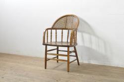 中古　展示品　超美品　DREXEL HERITAGE(ドレクセルヘリテイジ)　 Upholstery(アップホルスタリー)　エレガントな佇まいの1人掛けソファ(一人掛けソファ、1P、アームソファ、ラウンジチェア)(定価約59万円)(R-054953)