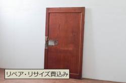 アンティーク建具　大正ロマンの雰囲気香るガラス戸1枚(引き戸)(R-062963)