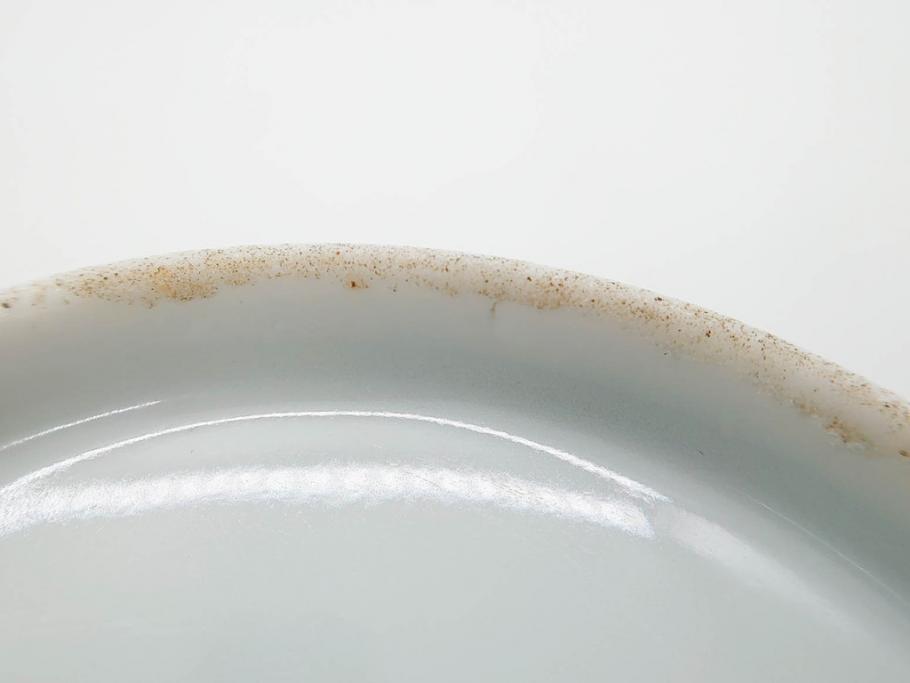 戦前　オールド香蘭社　有田焼　染付　色絵　松竹梅　花　約12cm　3.9寸　料理を引き立ててくれる小鉢4客セット(菊、巻物、深鉢、深皿、和皿、向付、和食器、三寸九分)(R-080077)