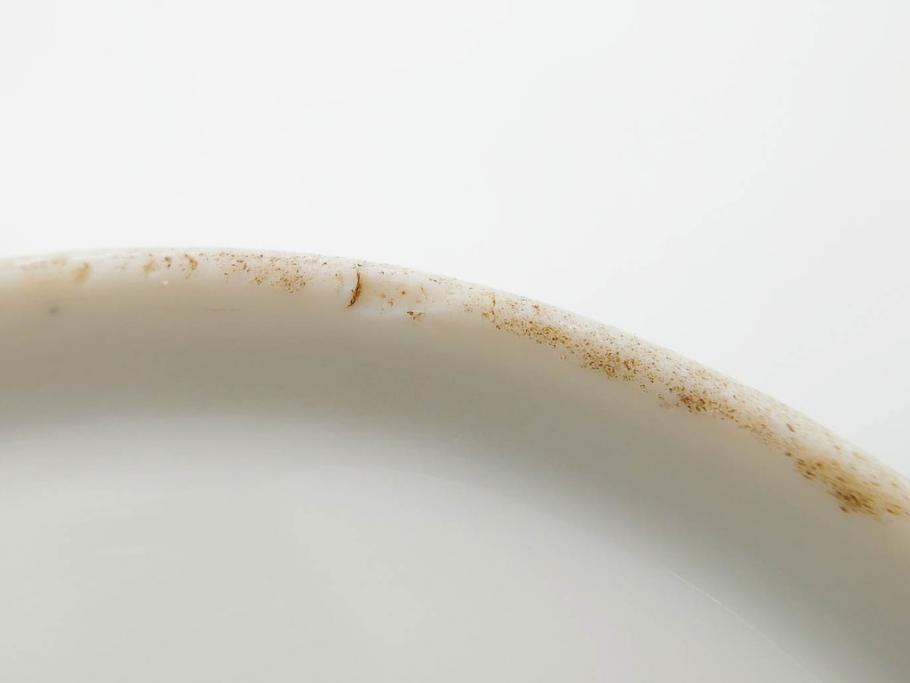 戦前　オールド香蘭社　有田焼　染付　色絵　松竹梅　花　約12cm　3.9寸　料理を引き立ててくれる小鉢4客セット(菊、巻物、深鉢、深皿、和皿、向付、和食器、三寸九分)(R-080077)