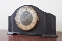 和製アンティーク　電池式　クラシカルな佇まいが目を引く掛け時計(柱時計、古時計)(R-055693)