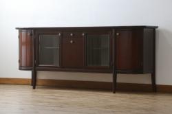 中古　美品　モリシゲ(MORISHIGE/森繁)　シンフォニー65　ヨーロピアンなデザインがステキなサイドボード(サイドキャビネット、収納棚、戸棚)(定価約61万円)(R-059964)