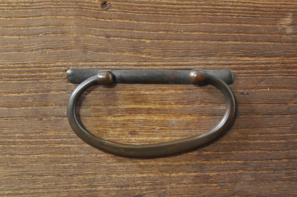 和製アンティーク　上手物!!　高級品!!　総桐材　銅金具　おしゃれな黒柿縁が魅力の三段重ね箪笥(衣装箪笥、和タンス、収納たんす、引き出し、時代箪笥、アンティーク箪笥)(R-079994)