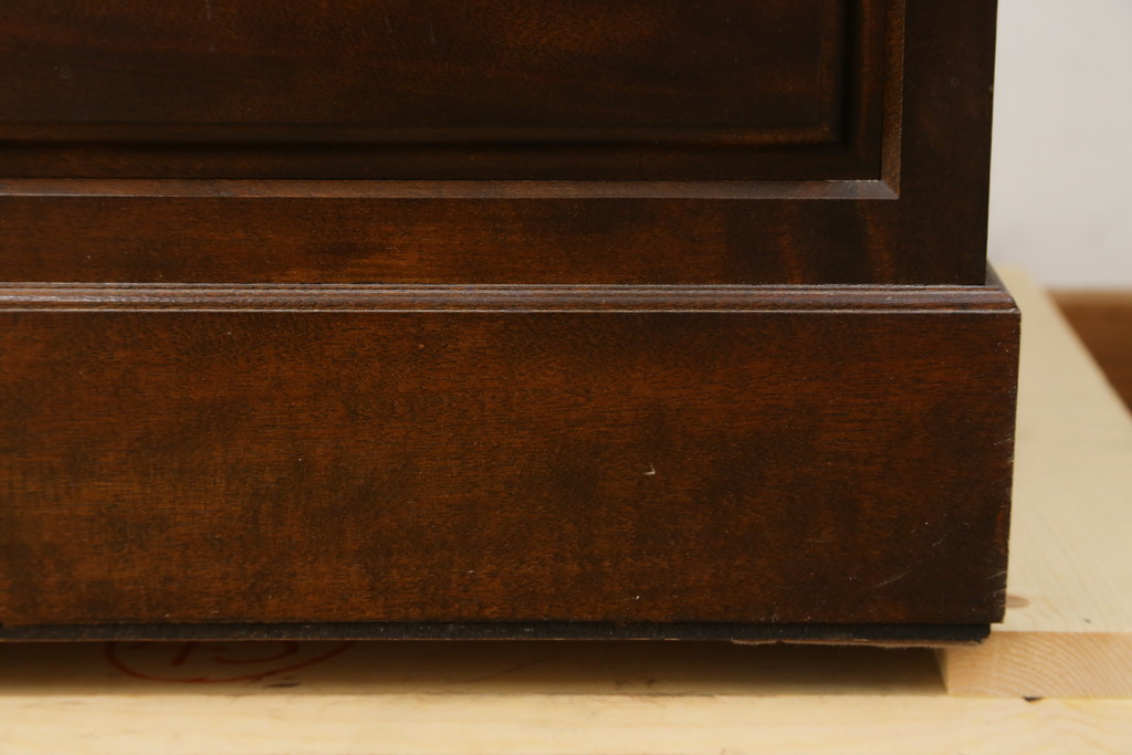 中古　美品!!　松本民芸家具　シンプルで使い勝手の良いA型小物整理タンス(チェスト、サイドチェスト、引き出し)(定価約29万円)(R-079962)