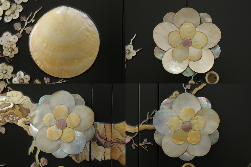 中古　美品　最高級品　組立て式　希少!豪華絢爛な装飾が存在感を放つ螺鈿細工のワードローブ(衣装タンス、収納棚、洋服タンス)(定価約500万円)(R-055928)
