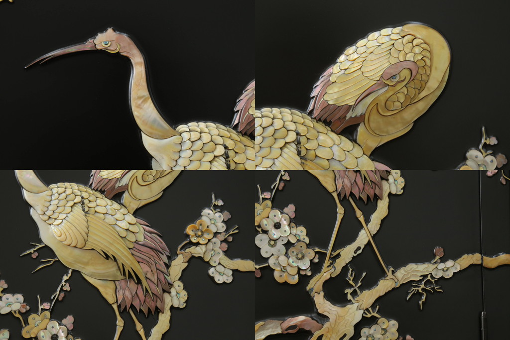 中古　美品　最高級品　組立て式　希少!豪華絢爛な装飾が存在感を放つ螺鈿細工のワードローブ(衣装タンス、収納棚、洋服タンス)(定価約500万円)(R-055928)