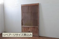 【加工実例】昭和中期の組子欄間の裏表両面ともにクリアガラスに変更しました。(明り取り、明かり取り、建具)