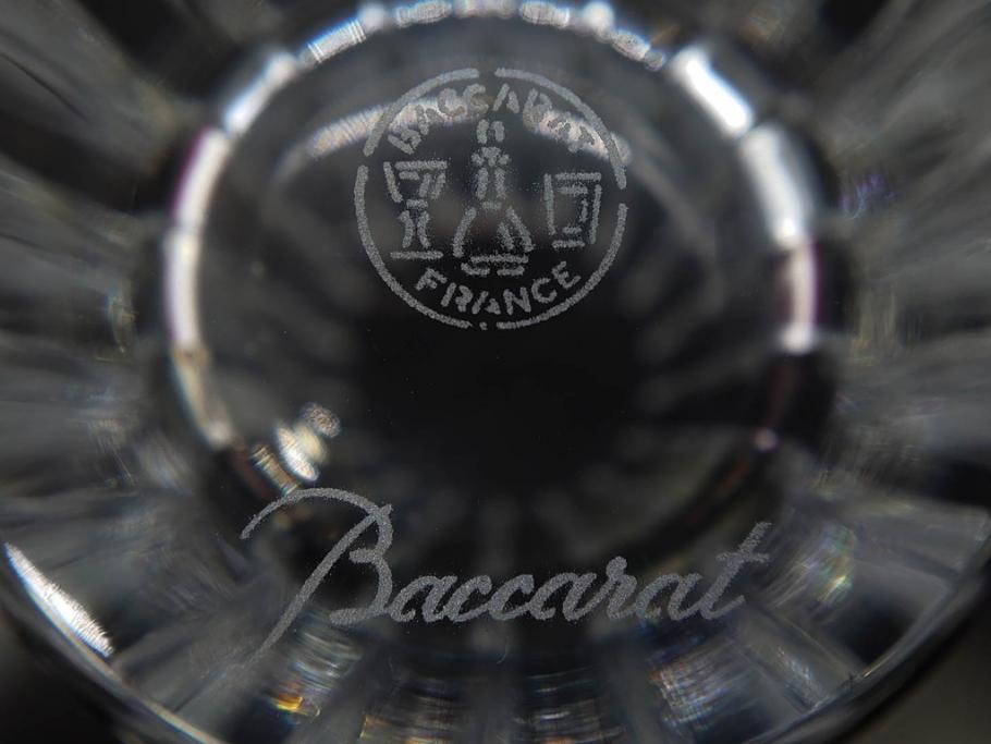 フランス　Baccarat　バカラ　ハーモニーベース/ハッピーアワータンブラーグラス/アラベスク スモールボウル・プレート/ミルニュイ プレート　高級感溢れるバカラ5点セット(フラワーベース、花瓶、花器、花入、花生、深皿、小皿、コップ、フルレッドクリスタルガラス、共箱付き)(R-080089)