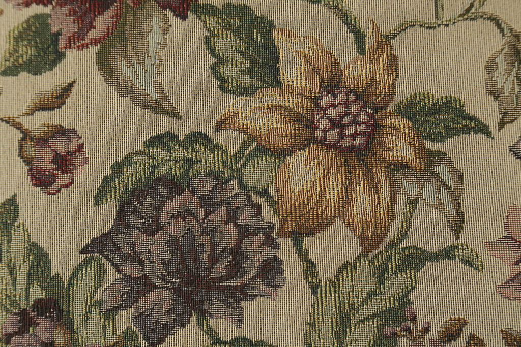 イギリスビンテージ　美品　ERCOL(アーコール)　落ち着いた色味の花柄ファブリックが上品な1人掛けソファ(ラウンジチェア、アームチェア、椅子、1シーターソファ、英国、北欧、ヴィンテージ)(R-071185)
