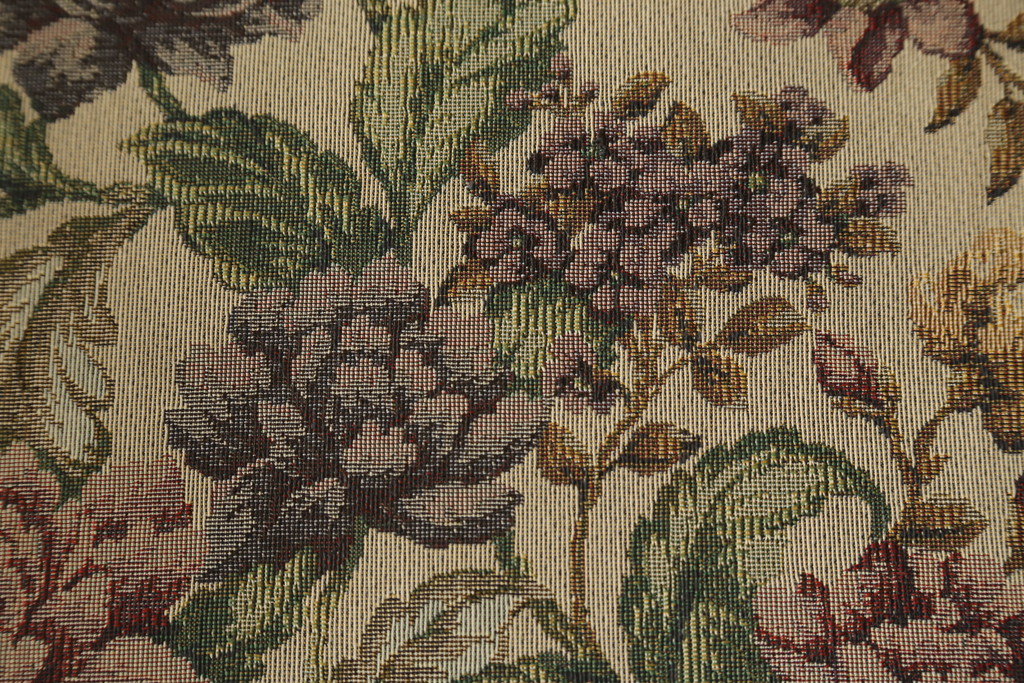 イギリスビンテージ　美品　ERCOL(アーコール)　落ち着いた色味の花柄ファブリックが上品な1人掛けソファ(ラウンジチェア、アームチェア、椅子、1シーターソファ、英国、北欧、ヴィンテージ)(R-071185)