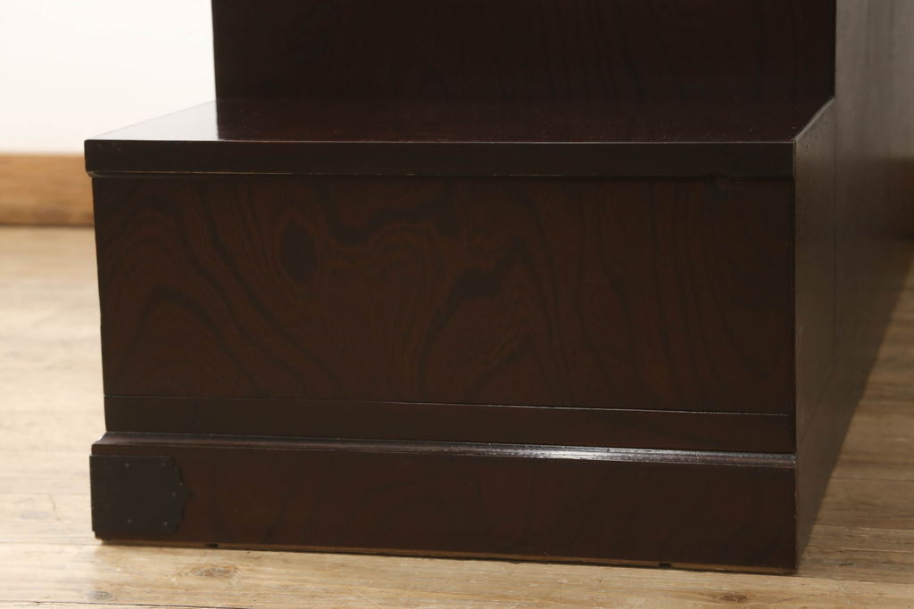 中古　美品　筑後民芸　美しい木目が高級感を演出する階段箪笥(和タンス、収納箪笥)(定価約26万円)(R-051193)