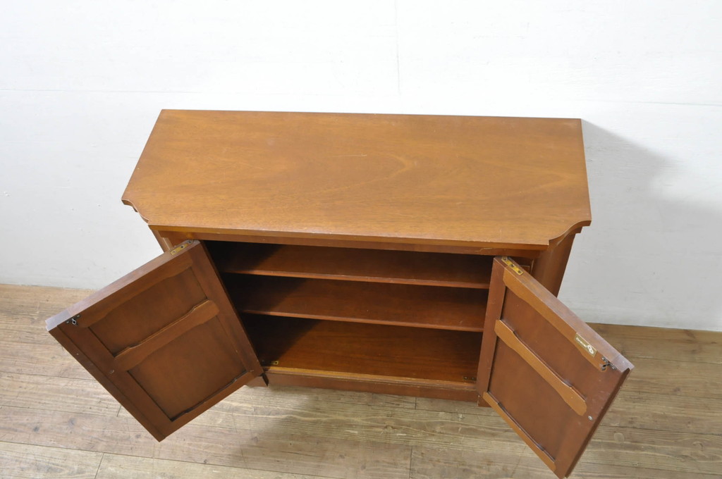中古　DREXEL HERITAGE(ドレクセルヘリテイジ)　TRIUNE(トライユン)シリーズ　マホガニー材　ホールチェスト(サイドボード、サイドキャビネット、収納棚、戸棚)(定価約30万円)(R-080131)