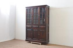 ラフジュ工房オリジナル　古材リメイク　レトロでシンプルなウォールシェルフ(壁掛け棚、吊り棚、ウォールラック)(R-037509)