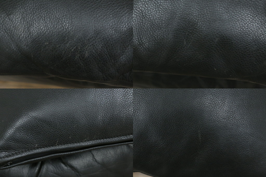 中古　本革(レザー)　Cassina(カッシーナ)　VERANDA(ヴェランダ) 　125VERANDA3　高級感溢れるデザインと機能性が素敵なクッション付き3Pソファ(三人掛け、ハイバックチェア)(R-070285)
