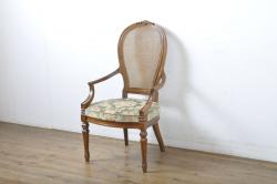 中古　美品　松本民芸家具　#44A型　洋風のクラシカルなデザインが美しいウィンザーチェア(アームチェア、椅子、イス、ウインザーチェア)(定価約18万円)(R-056465)