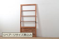 アンティーク建具　大正ロマン　ノスタルジックな雰囲気漂うガラス戸3枚セット(引き戸)(R-067194)