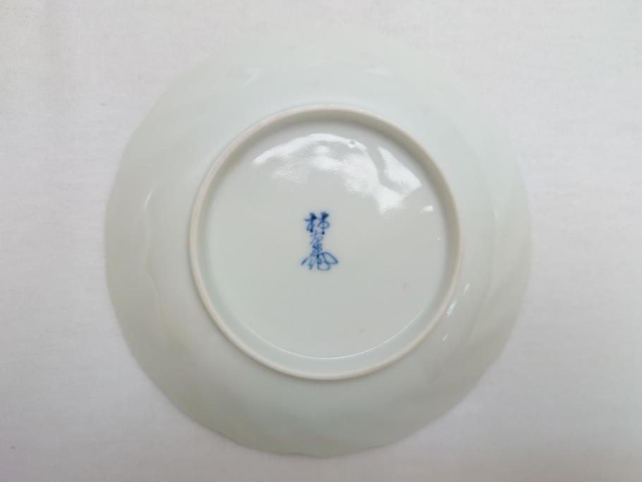 十二代　酒井田柿右衛門　錦海老画　4.8寸　約14.5cm　中皿10客セット(共箱付き、和食器、和皿、4寸8分)(R-062618)