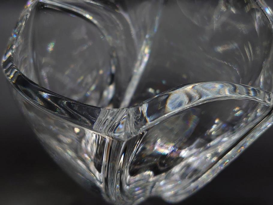 フランス　Baccarat　バカラ　RRigot(リゴット)　高さ 約27cm　エレガントな曲線美が美しいフラワーベース(花器、花生け、花瓶、花入れ、フルレッドクリスタルガラス、共箱付き)(R-080090)