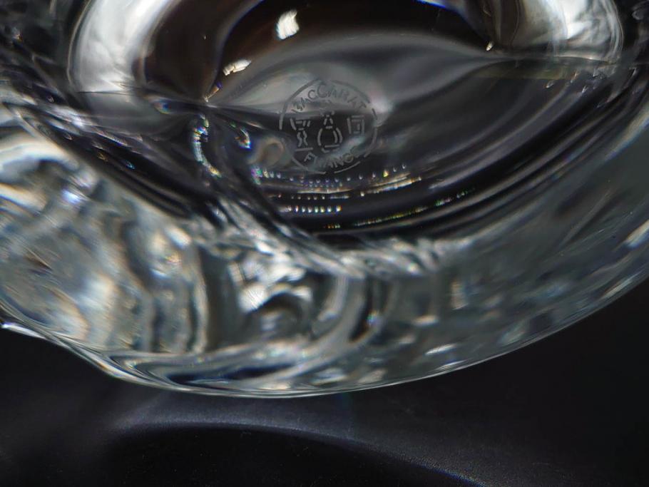 フランス　Baccarat　バカラ　RRigot(リゴット)　高さ 約27cm　エレガントな曲線美が美しいフラワーベース(花器、花生け、花瓶、花入れ、フルレッドクリスタルガラス、共箱付き)(R-080090)