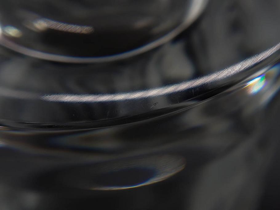 フランス　LALIQUE(ラリック)　ユロット　落ち着いた雰囲気が魅力のオールドファッションタンブラー(フクロウ、梟、サテンクリスタル、グラス、硝子、ガラス、共箱付き)(R-080091)　