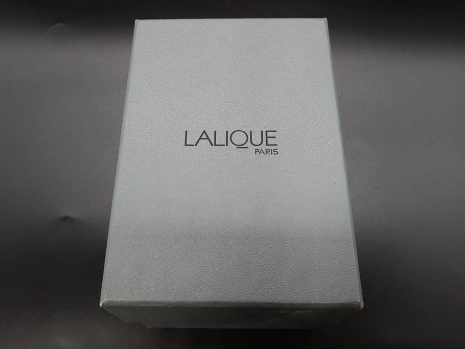 フランス　LALIQUE(ラリック)　ユロット　落ち着いた雰囲気が魅力のオールドファッションタンブラー(フクロウ、梟、サテンクリスタル、グラス、硝子、ガラス、共箱付き)(R-080091)　