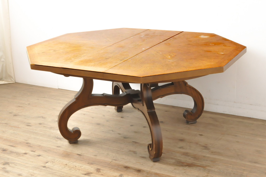 中古　DREXEL HERITAGE(ドレクセルヘリテイジ)  ESPERANTO(エスペラント) エクステンションテーブル(センターテーブル、ダイニングテーブル、ドローリーフテーブル)(R-056546)