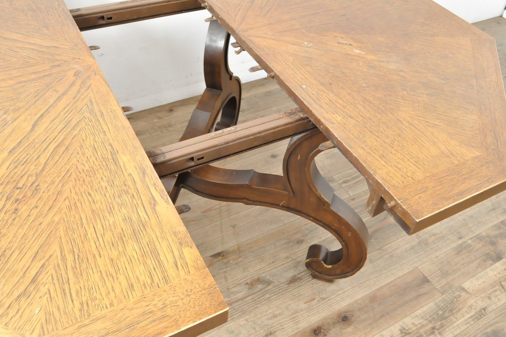 中古　DREXEL HERITAGE(ドレクセルヘリテイジ)  ESPERANTO(エスペラント) エクステンションテーブル(センターテーブル、ダイニングテーブル、ドローリーフテーブル)(R-056546)