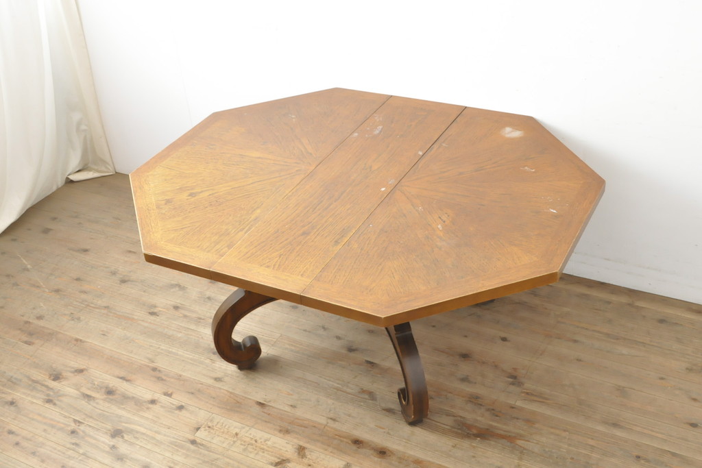 中古　DREXEL HERITAGE(ドレクセルヘリテイジ)  ESPERANTO(エスペラント) エクステンションテーブル(センターテーブル、ダイニングテーブル、ドローリーフテーブル)(R-056546)