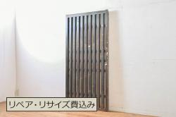 アンティーク建具　大正ロマンなお部屋作りにおすすめなガラス窓2枚セット(引き戸、ガラス戸)(R-069635)