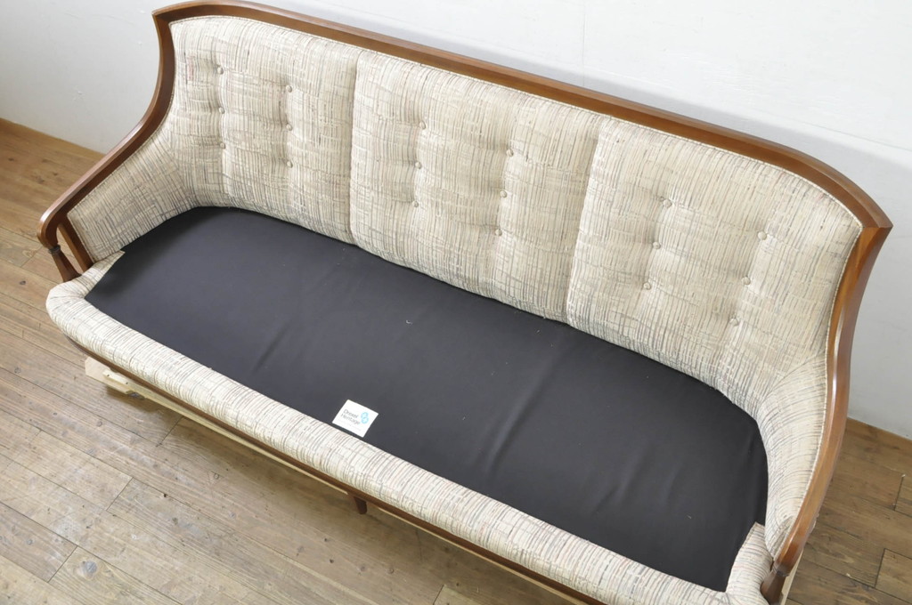 中古　美品!!　DREXEL HERITAGE(ドレクセルヘリテイジ)　Upholstery(アップホルスタリー)　エレガントな佇まいが魅力的な3人掛けソファ(三人掛け、3Pソファ)(R-080132)