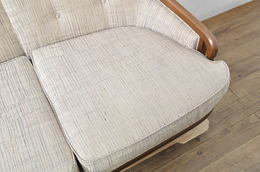 中古　美品!!　DREXEL HERITAGE(ドレクセルヘリテイジ)　Upholstery(アップホルスタリー)　エレガントな佇まいが魅力的な3人掛けソファ(三人掛け、3Pソファ)(R-080132)