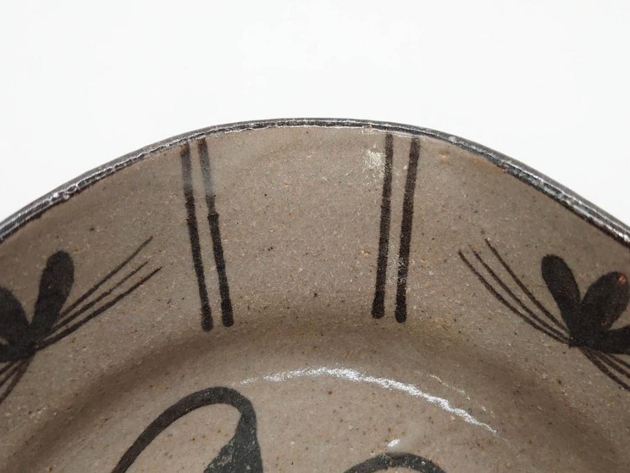 十三代 中里太郎右衛門　絵唐津　平向付　約14cm　4.6寸/黄唐津　割山椒向付　約12cm　4寸　落ち着いた味わい深い向付11客セット(花、深皿、深鉢、和皿、和食器、共箱付き、四寸六分、四寸)(R-080398)