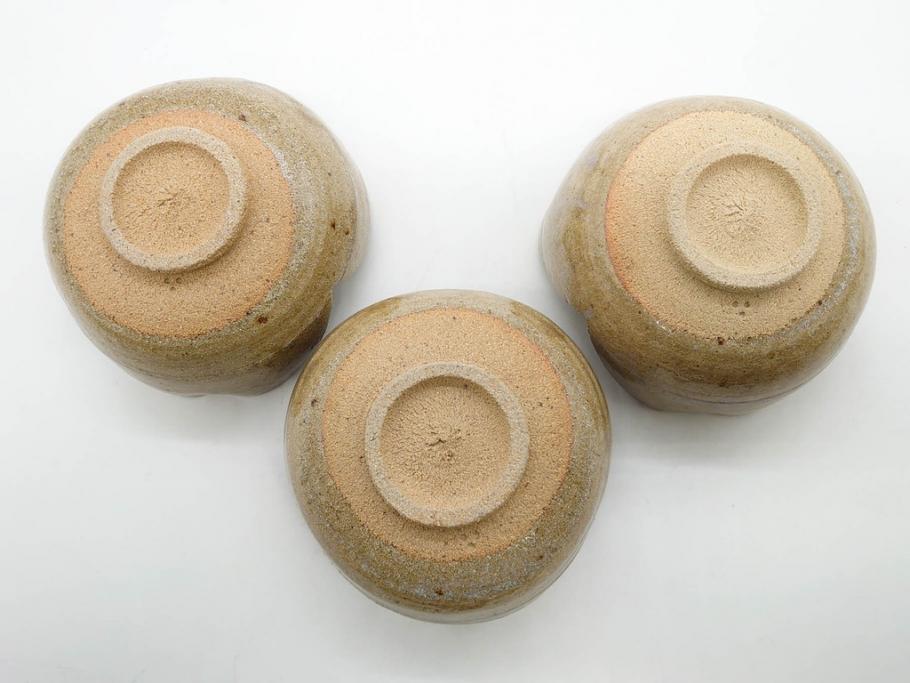 十三代 中里太郎右衛門　絵唐津　平向付　約14cm　4.6寸/黄唐津　割山椒向付　約12cm　4寸　落ち着いた味わい深い向付11客セット(花、深皿、深鉢、和皿、和食器、共箱付き、四寸六分、四寸)(R-080398)